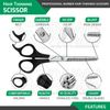 Hair Cutting Thinning Scissors & Barber Shears Set W/Plastic Handle German Grade