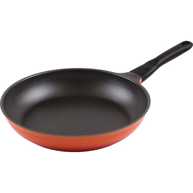 Wahei Freiz Calvic RA-9688 Frying Pan, Large Capacity, 11.8 inches (30 cm), Big Size, For Gas Fire, Titanium Barrier Coat