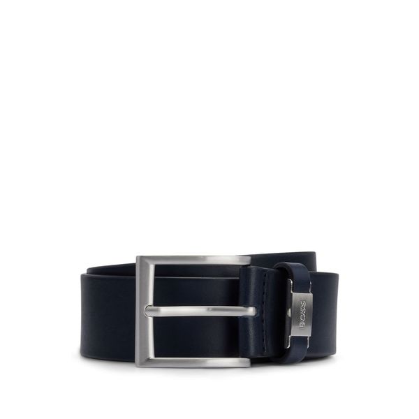 BOSS Connio Men's Real Leather Business Belt, Dark Blue401