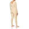 Capezio womens Team Basic Long Sleeve Unitard ,Nude ,Medium
