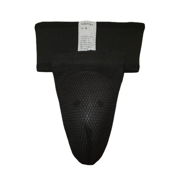 Black Groin Guard with Gel Cup For Maxiumum Prtotection When Training (Small)