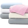 Plain Thermal Flannelette Flat Sheets 100% Brushed Cotton (Black, King)