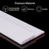 White Door Draft Stopper for Exterior/Interior Doors, Adhesive Weather Stripping