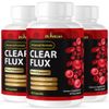 Clear Flux- Blood Support- 3 Bottles- 180 Capsules