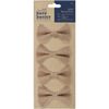 Papermania Bare Basics Large Burlap Bows, 2"X3.25"