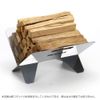 Zeol Firewood Stand, Solo Camp, Firewood, Compact, Foldable, Bonfire, Small