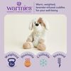 warmies Microwavable & Weighted Stuffed Animals, Puppy - Heated Stuffed Animal Plushie for Warmth & Comfort - Cute Soft Plush Toys for Adults & Children (Boys, Girls, Babies & Toddlers)