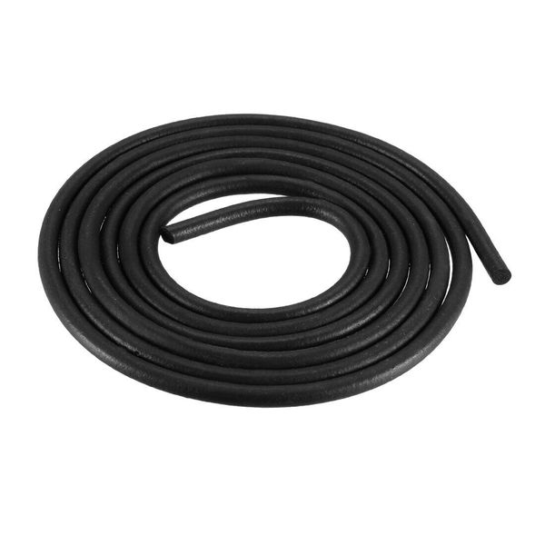 Foam Rubber Seal Weather Strip 3mm Diameter 1 Meter Long Black