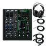 Mackie ProFX6v3 6 Channel Professional Effects Mixer with Headphones and Cables