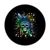 Apache Skull Colorful Portrait Colorful Chief PopSockets Standard PopGrip
