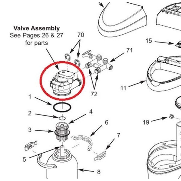Morton Water Softener Valve Assembly Complete M20 M27 M30 MC30 OEM