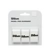 Wilson Unisex Adult Pro Overgrip Grip Tape, White, Pack of 3