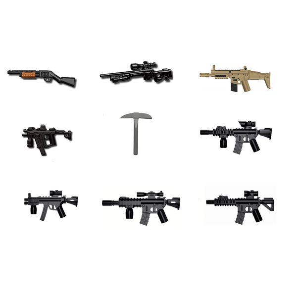 Custom Collectible Battle Royale Toy Weapons Pack (P18) Compatible with Lego® Minifigures