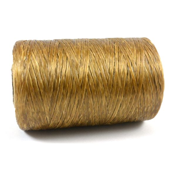 Kulay Artificial Deer Sinew Natural Waxed Flat Polyester Thread for Beading, Leather, Tie-dye Crafts and Sewing, Natural Sinue (5-Ply, 300 Yards or 900 Feet)