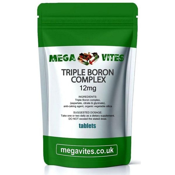 Triple Boron Complex Tablets 12mg x 180 - MEGAVITES AMINOLAB