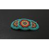 Beaded Hair Clips Native American Style Handmade Collection (Turquoise)
