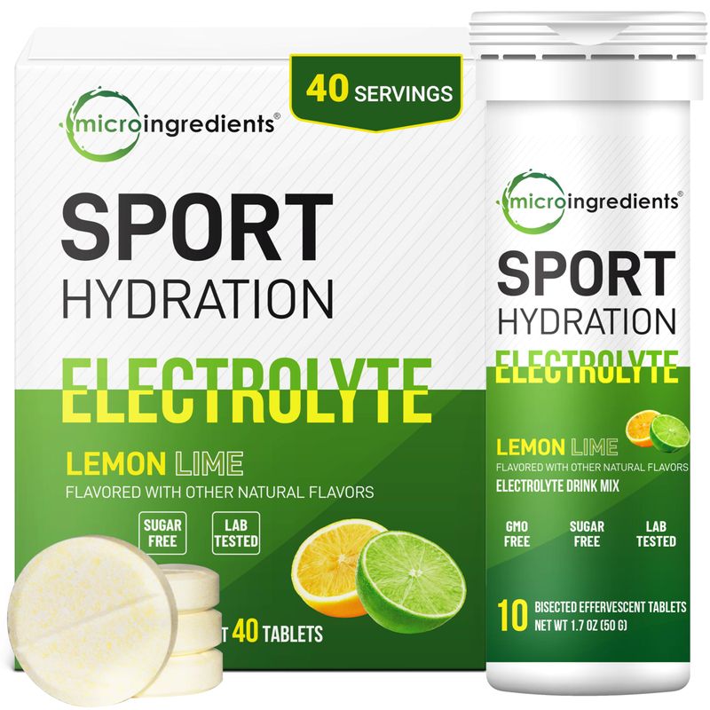 Fizzy Electrolyte Drink Tablets, 4 Pack (40 Bisected Pieces) | 160 ...