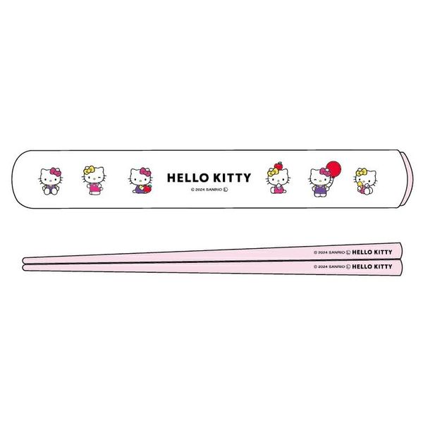 OSK Hello Kitty HS-16 Pull Lid Chopsticks Case Set
