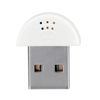Ouitble Mini Microphone, 2.0 Portable USB Studio Speech Microphone Tiny Recording MIC Adapter Plug-and-Play Desktop Laptop MIC for Computer PC (White)
