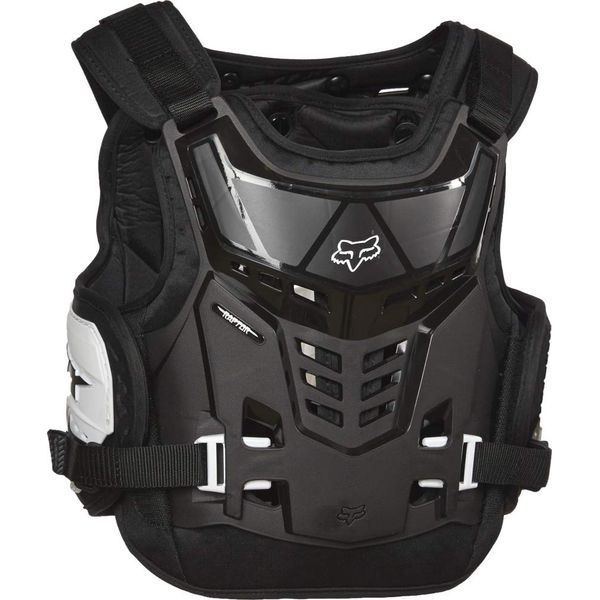 Fox Racing Unisex-Child Raptor PROFRAME LC Motocross Chest Protector, CE CERT,Black/White,One Size