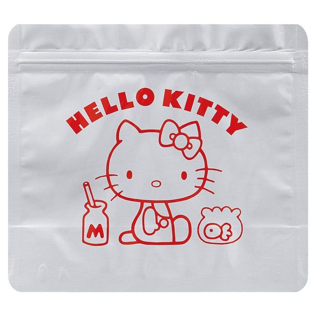 Skater CAF1 Hello Kitty Sanrio Aluminum Zipper Storage Bag, 5 Pieces