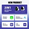 5G WIFI USB Wireless CarPlay Adapter For iPhone Android Auto Dongle Plug & Play