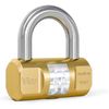 Viro | Cylindrical Padlock, 70 mm Solid Brass Base, Steel Shackle, Snap Closure, 2 Keys Supplied