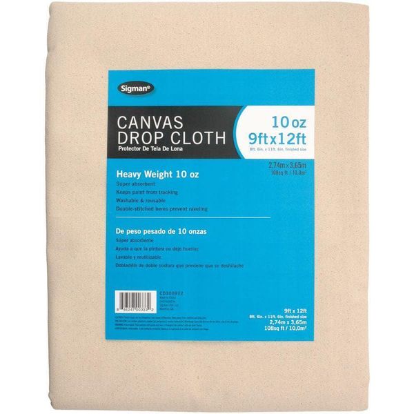 8 Ft. 6 In. X 11 Ft. 6 In., 10 Oz. Canvas Drop Cloth