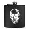 6oz (170ml) 'Cyborg Skull' Pocket Hip Flask (HP00028595)
