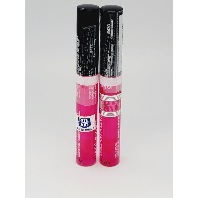 Wet n Wild MegaSlicks Lip Gloss #547C Cotton Candy Lot of 2 Sealed