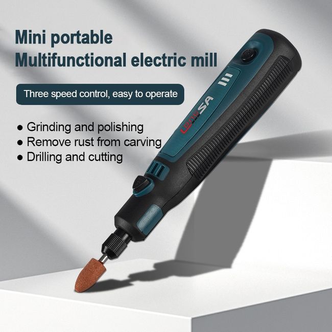 Mini Electric Grinder Drill Engraving Pen Grinding Rotary Tool Set USB  Rechargea