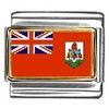 Clearly Charming Bermuda Flag Italian Charm Bracelet Link