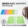 Plus Filing Notification Table Holder, 6 Pockets, A4, 1 Pack, Green FL-200SF