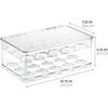 Idesign 2-Tier Coffee Pod Holder Lidded Bin, Plastic Pantry and Kitchen Stora...