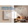 DEWENWILS Single Toggle Wall Plates, Satin Nickel Metal Outlet Covers, 4-Pack