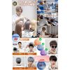 M Grande TOP27A Men's Top Head Wig, Supervised by Top Stylist, 4-Piece Set, Top Wig, Natural, Face Shrinking, (Bantan Black Top27A)