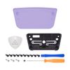 eXtremeRate Clear Atomic Purple Touchpad Cover for ps5 Controller BDM-010/020, DIY Replacement Part Touch Pad Shell w/ Tool for ps5 Controller