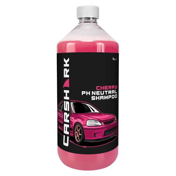 CARSHARK PH Neutral Car Shampoo 1 Litre, Concentrate, Cherry