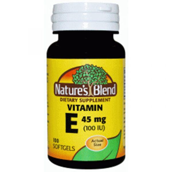 Vitamin E 100 Softgels 450mg (1000IU) by Nature's Blend