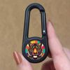 Azeeda 'Pop Art Tiger' Compass Keyring (KC00031801)