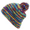 LOUDelephant Chunky Wool Knit Beanie Bobble Hat - SD Rainbow