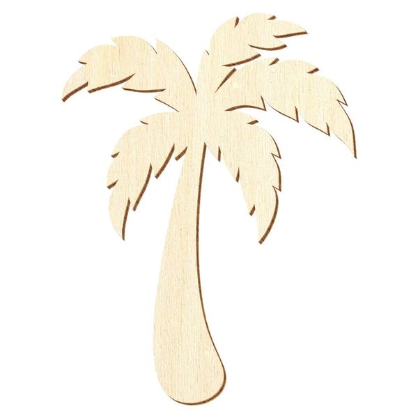 Holz Palme - Deko Zuschnitte 3-50cm, Größe:10cm, Pack mit:1 Stück