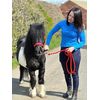 POLKA DOT HEADCOLLAR WITH LEAD ROPE FULL-MINI SHETLAND (Red, Pony)