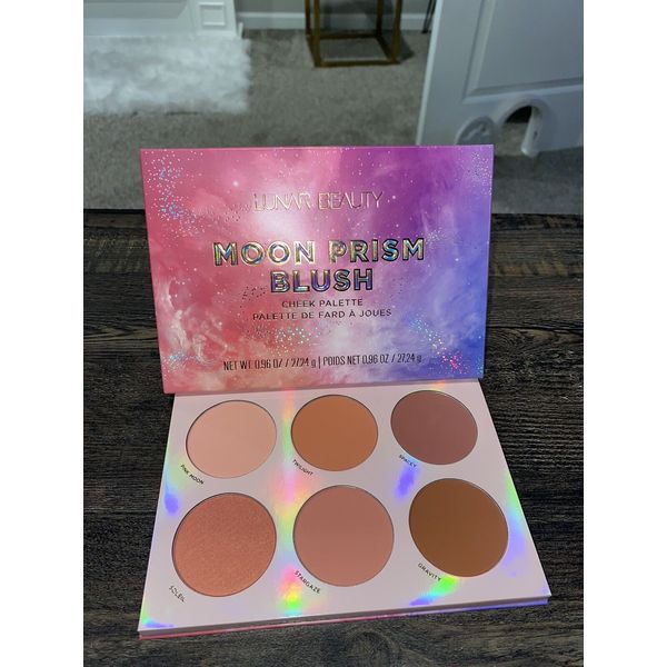 Lunar Beauty Moon Prism Blush Cheek Palette Manny Mua - 6 Shades - NIB