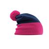 Beechfield Snowstar Two-Tone Beanie - Off White/French Navy