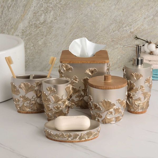 Elegant Bathroom Accessories - Set of 6 - Valencia Collection