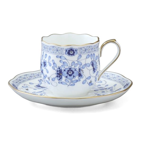 Narumi 9682-6777 Milano Espresso Cup & Saucer (1 Guest), Bone China