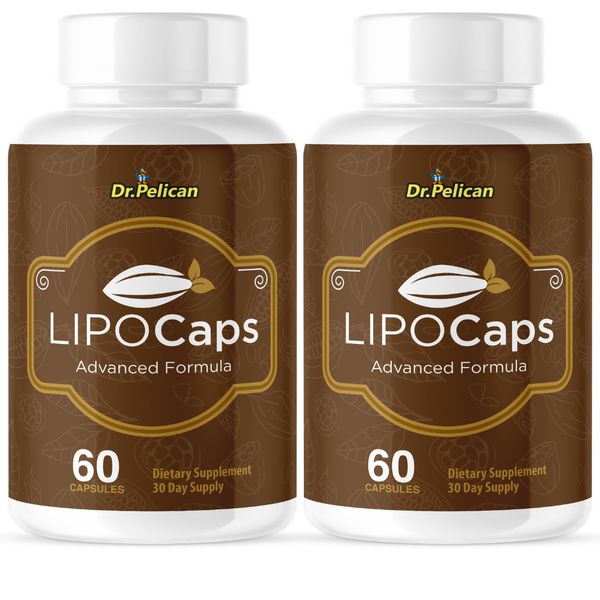 LipoCaps- Keto & Weight Support- 2 Bottles- 120 Capsules