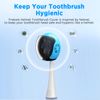 Frekare Helmet Toothbrush Covers Caps, Fits Most Manual and Electric Toothbrushes, 4 Count (White, Black, Blue, Red)