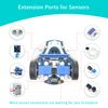 ELECFREAKS microbit cutebot kit compatible with BBC Micro:bit V2 and V1, DIY Programmable Robot Car Kit, STEM Educational Projects, Graphical Makecode Coding Car with Tutorials (Micro:bit)